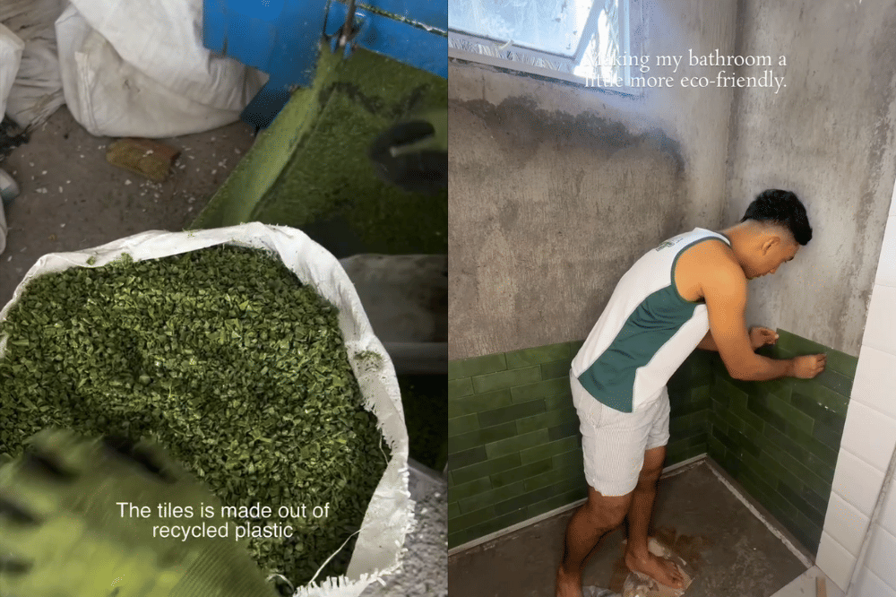 Foto Daffa Wardhana Renovasi Kamar Mandi