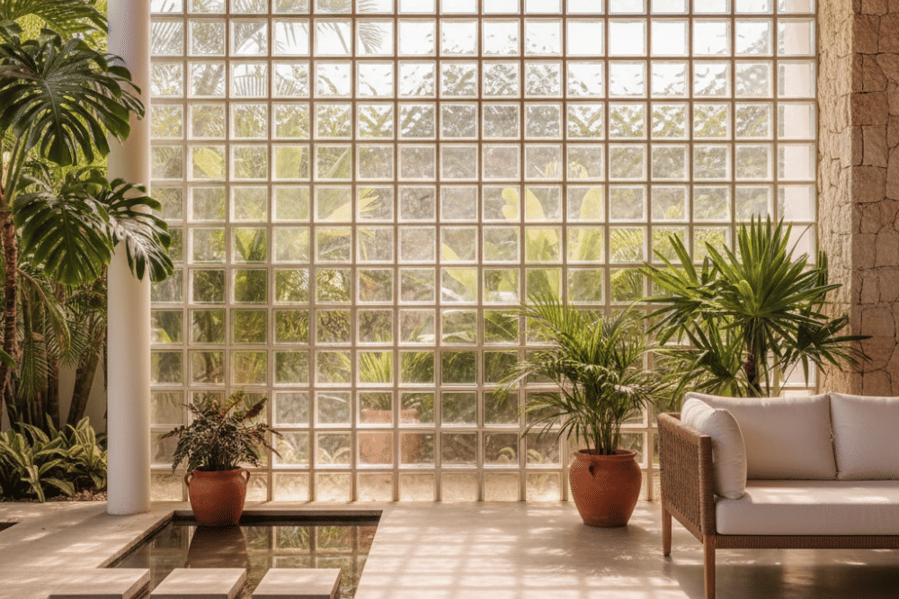 Model Rumah dengan Glass Block