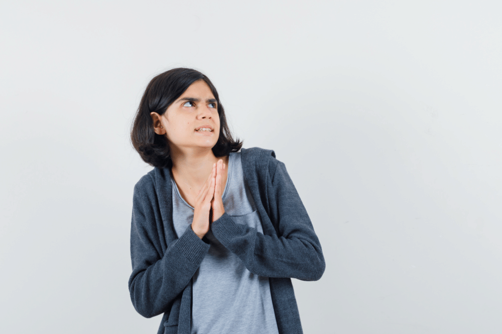 Ilustrasi anak menolak