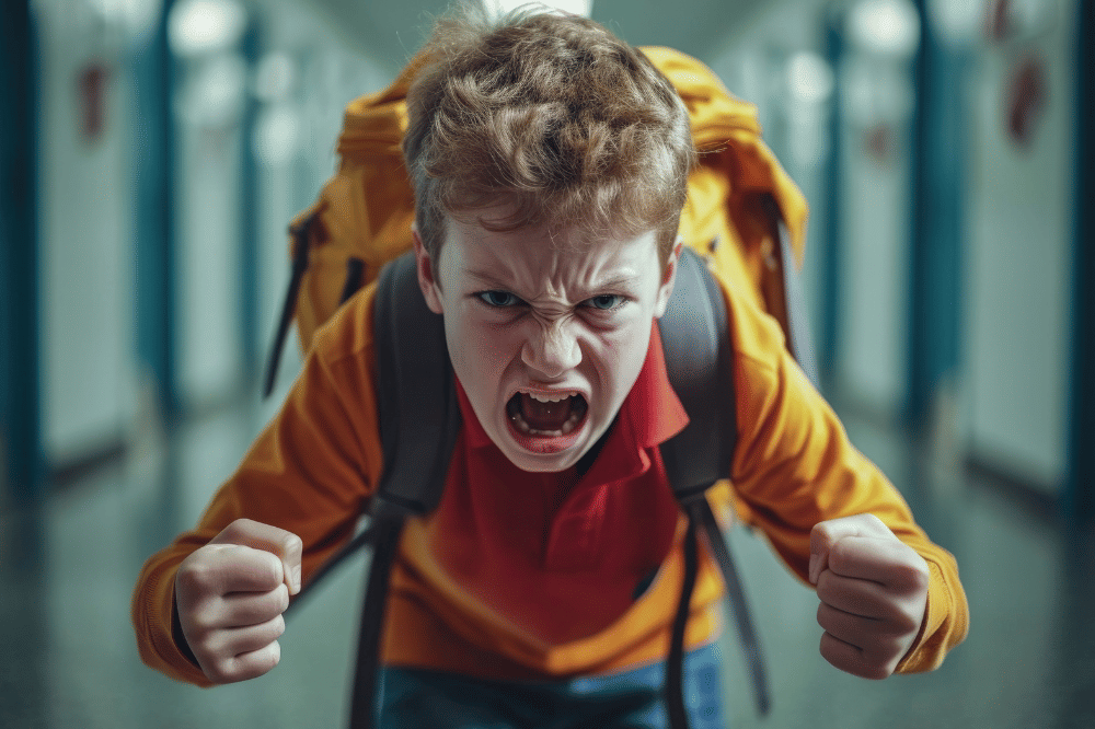 Ilustrasi anak marah sekali