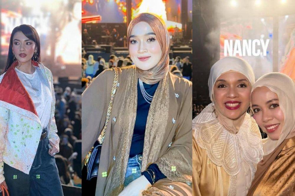 6 Gaya Para Artis saat Nonton Konser Nancy Ajram di Jakarta (1).jpg