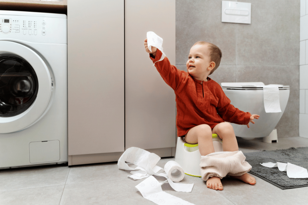 anak di toilet
