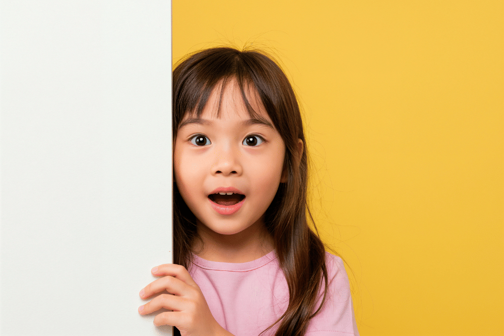 anak kecil yang kaget