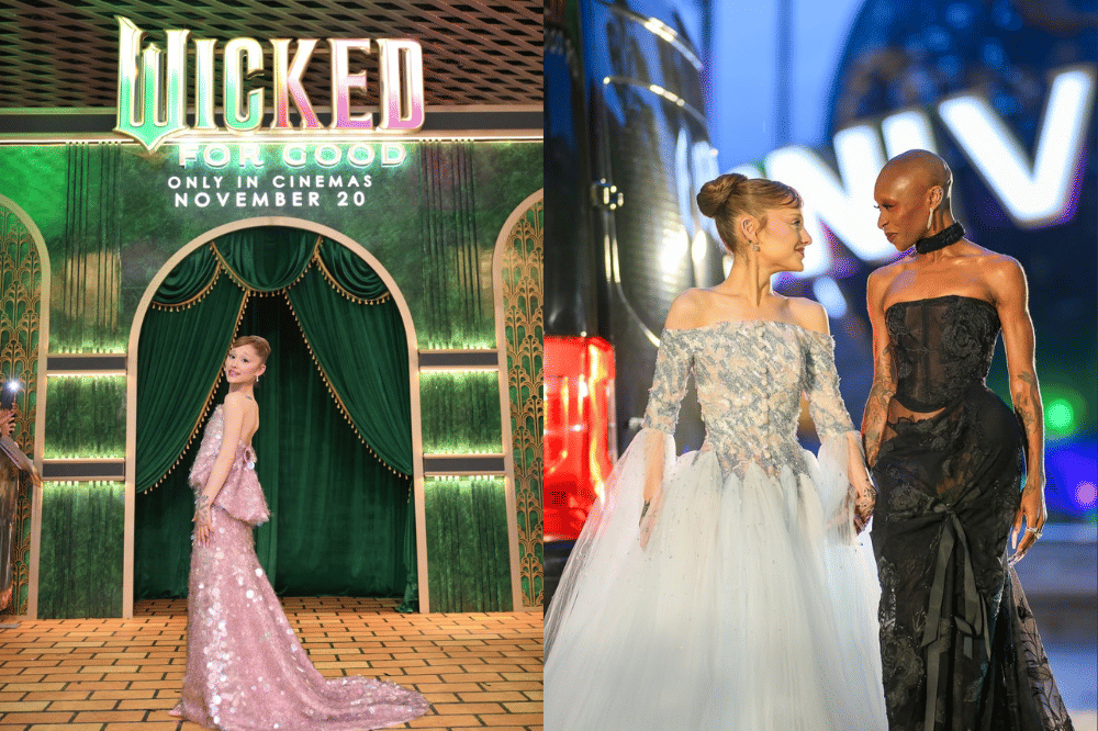 Ariana Grande pada gala premier Wicked