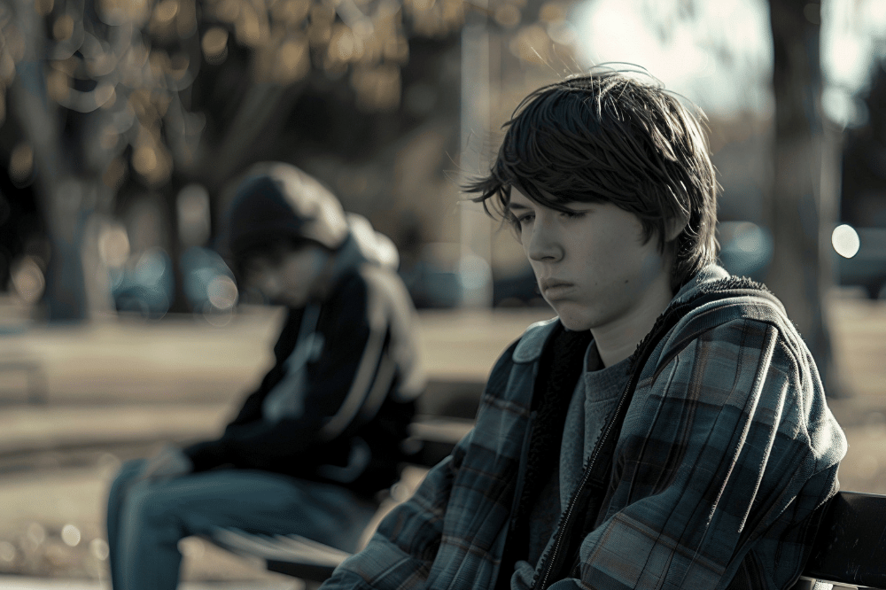 anak remaja merenung