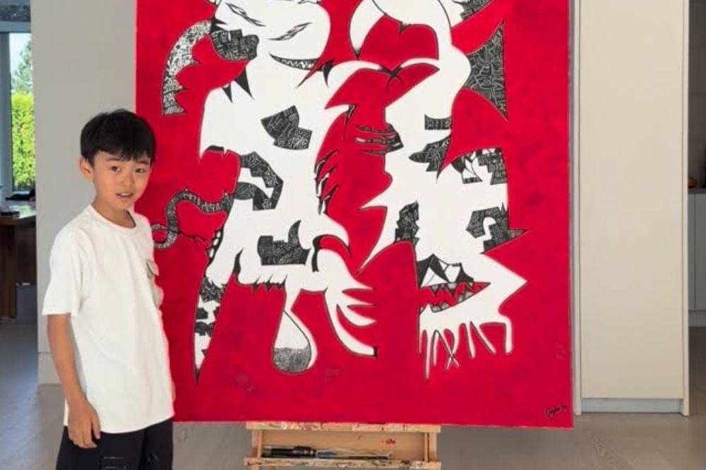 jayden ju pelukis cilik