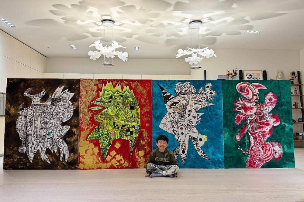 jayden ju pelukis cilik