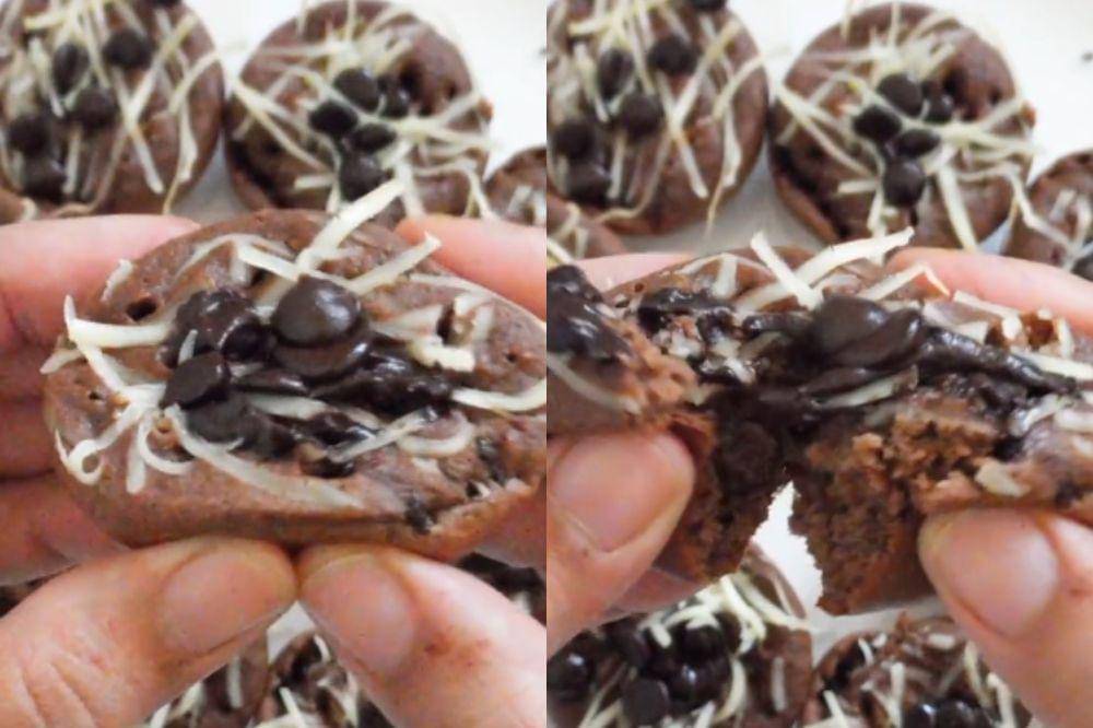 kue cubit cokelat oatmeal