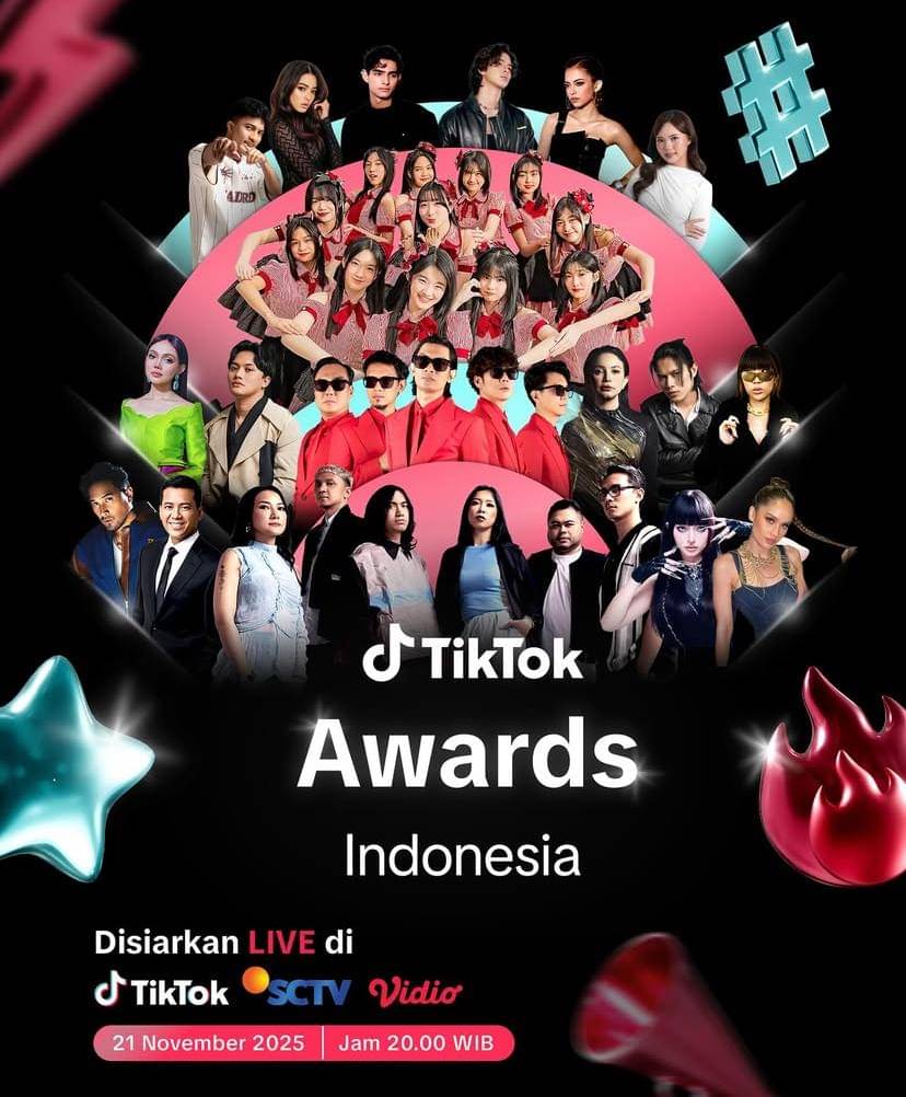 16 Daftar Pemenang Tiktok Awards Indonesia 2025, Banyak Kejutan!