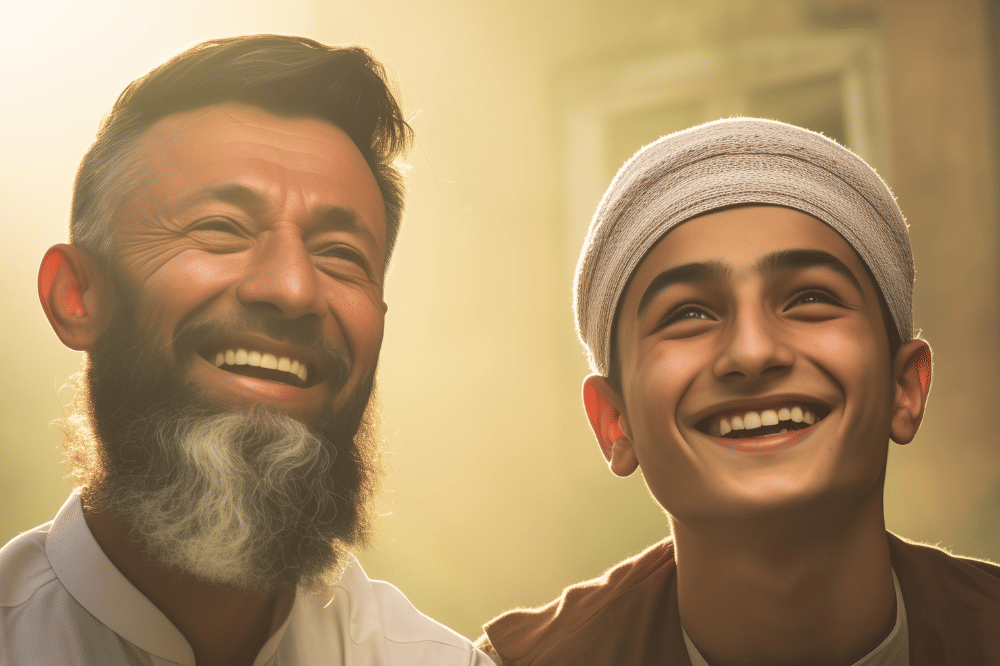 Ilustrasi kedua sahabat nabi