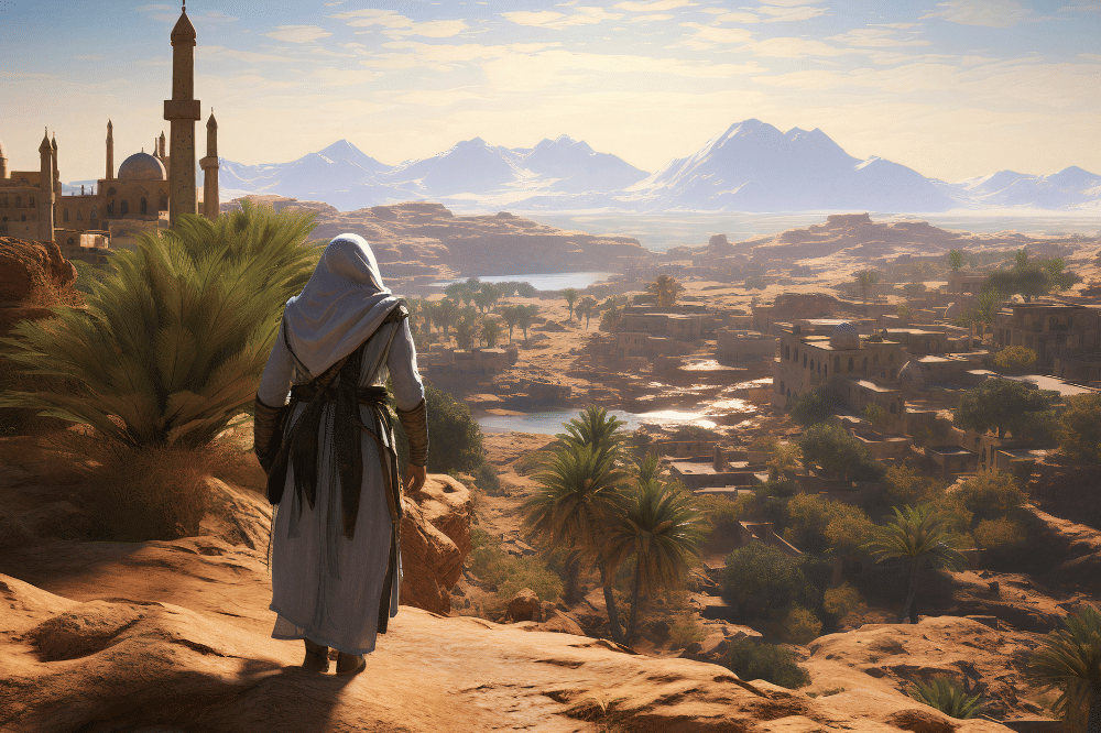 Seseorang sedang berada diatas bukit