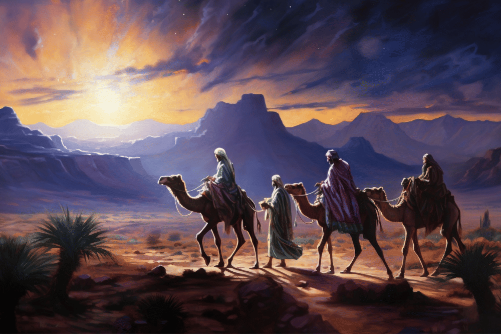 Beberapa orang menggunakan unta untuk alat transportasi