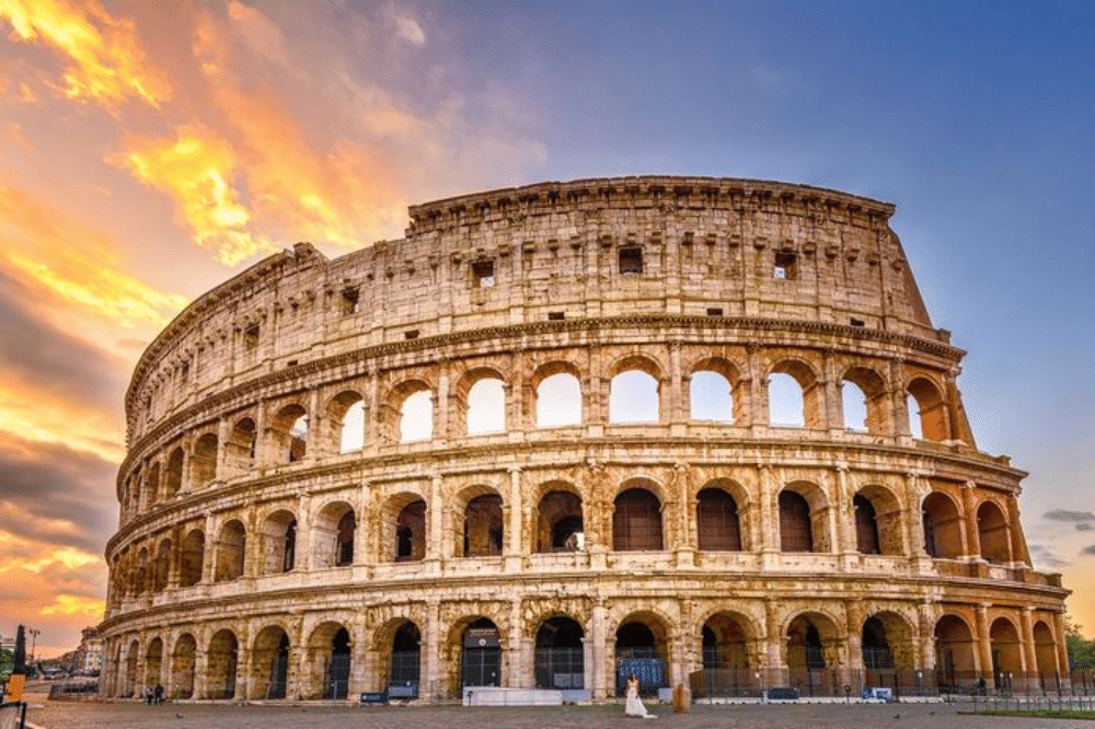 Colosseum di Kota Roma, Italia