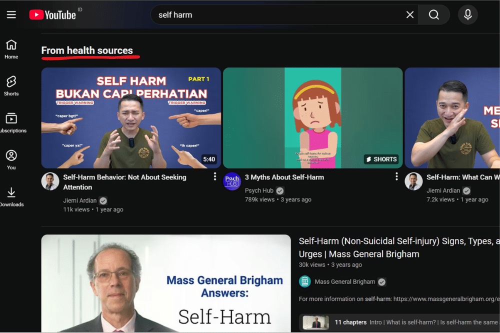 Rak kesehatan mental yang secara otomatis muncul