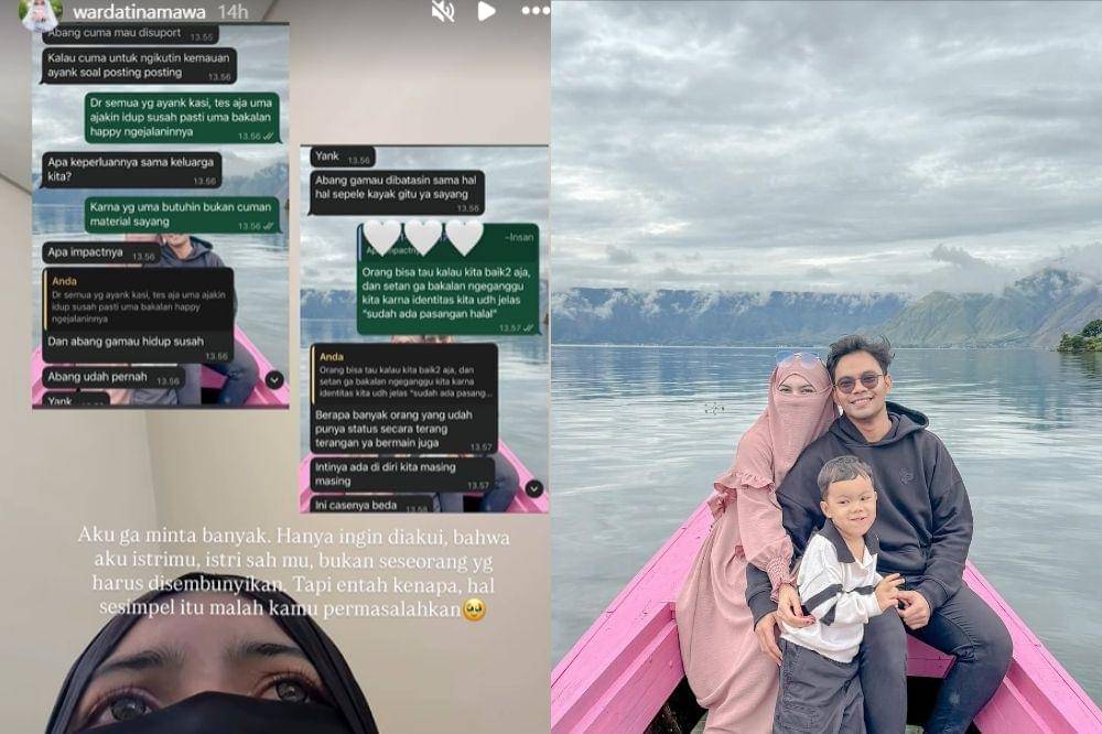 Merasa Disembunyikan, Wardatina Mawa Beberkan Isi Chat Insanul Fahmi
