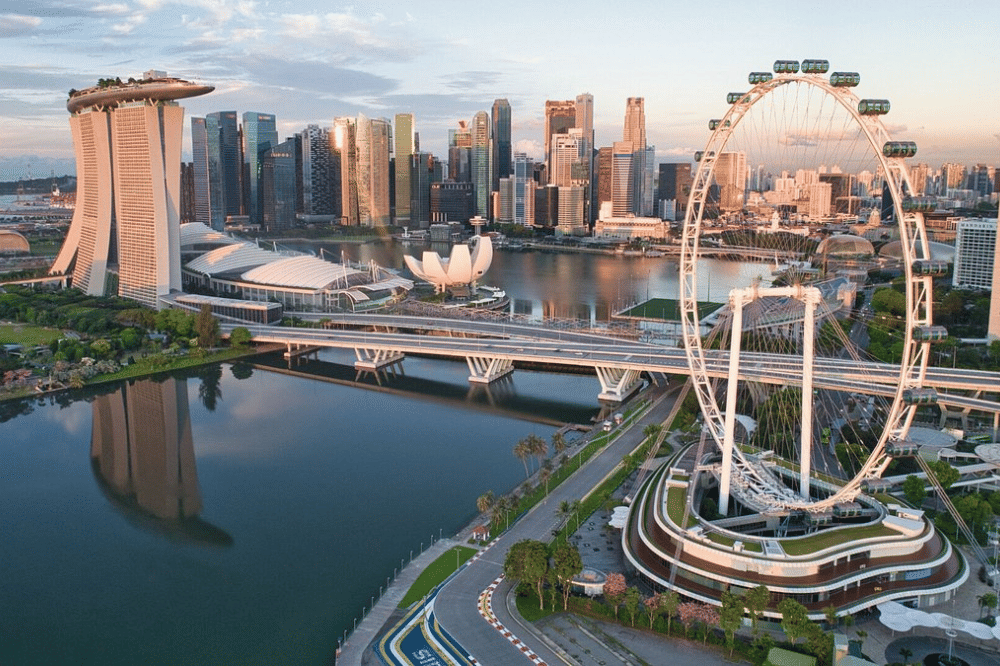 Tampak atas Singapura