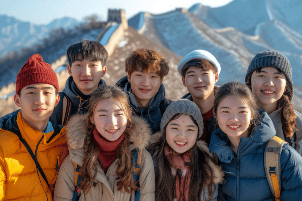 Ilustrasi anak dengan teman-temannya