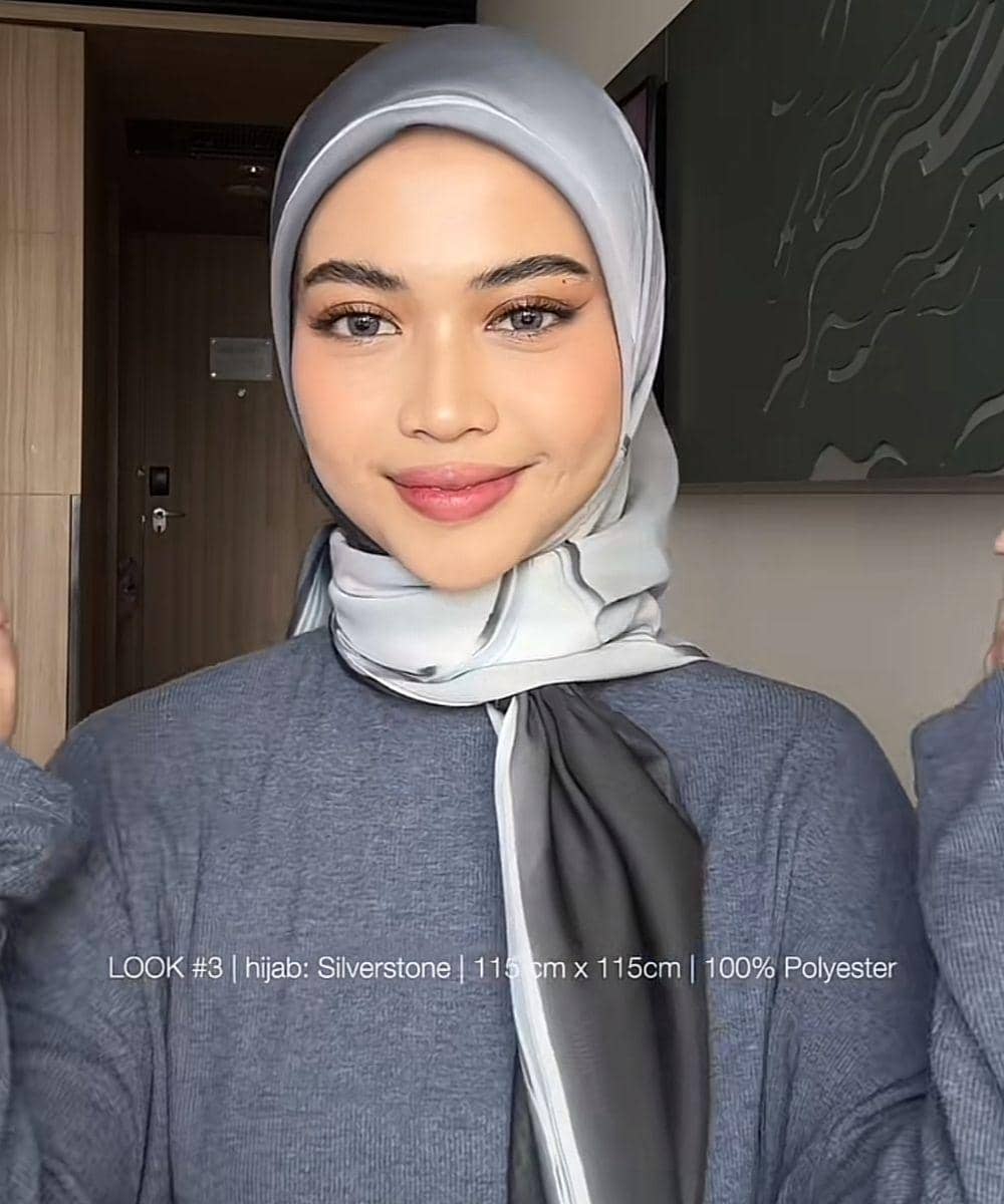 Gaya Hijab Segiempat untuk Tampil Stylish