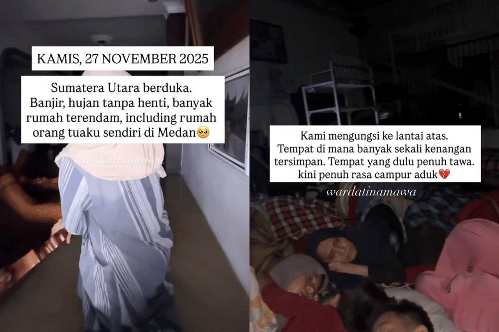 Rumah Orangtua Wardatina Mawa Terkena Banjir