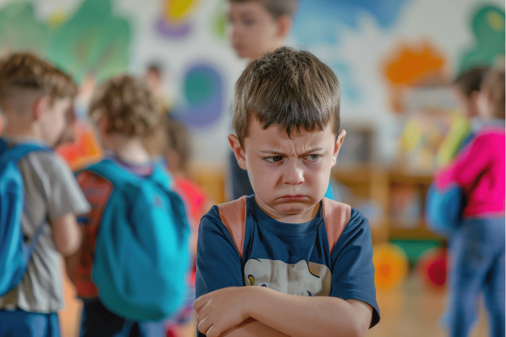 anak yang sedang marah