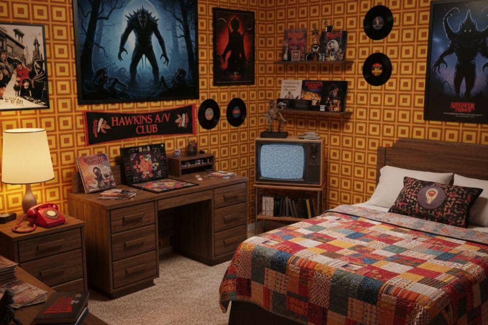 Desain Kamar Bertema Serial Stranger Things