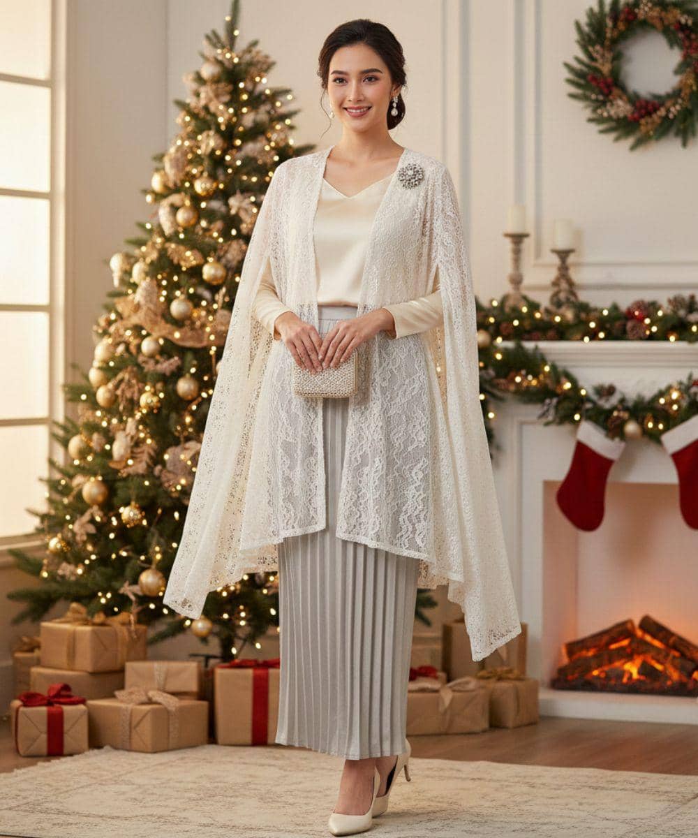 Inspirasi Kebaya Brokat Elegan untuk Natal