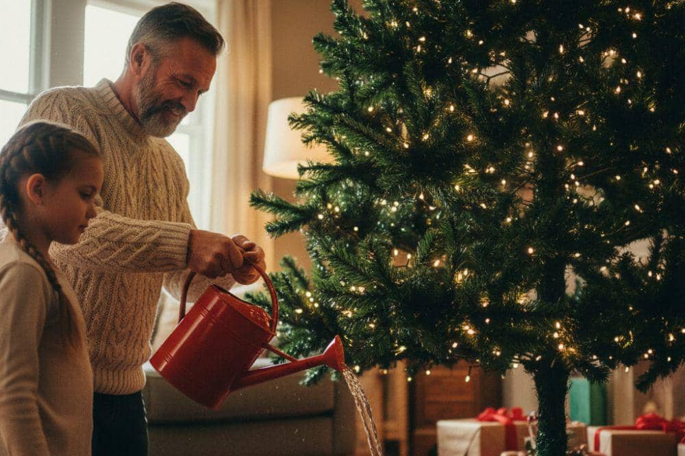 7 Merawat Pohon Natal Asli Tetap Segar 2