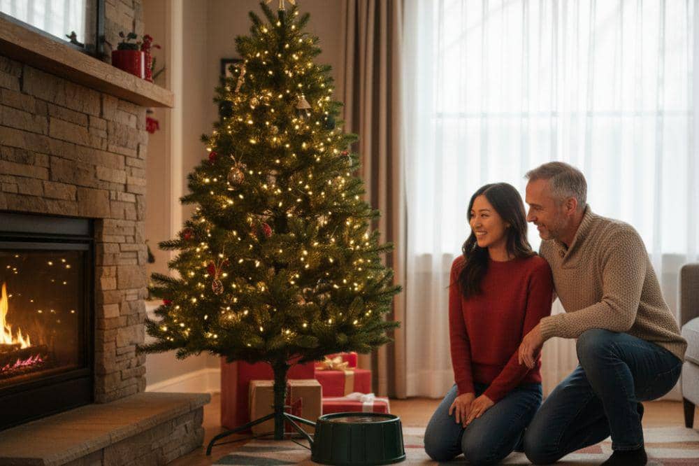 7 Merawat Pohon Natal Asli Tetap Segar 4