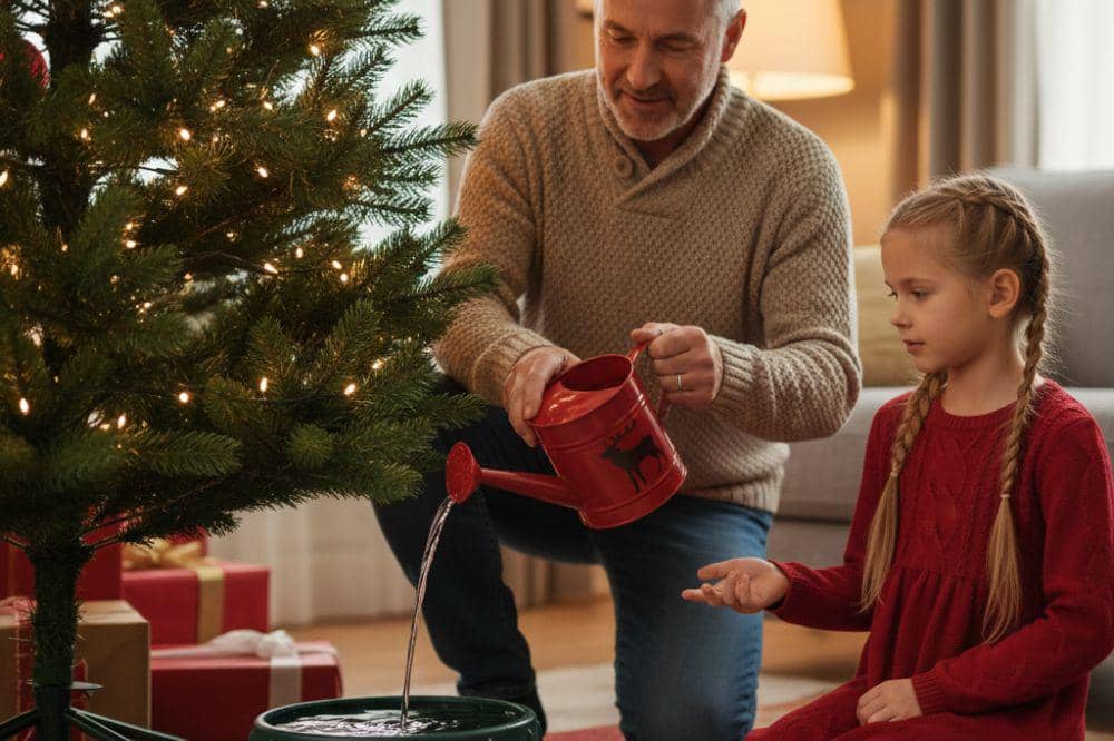 7 Merawat Pohon Natal Asli Tetap Segar 3