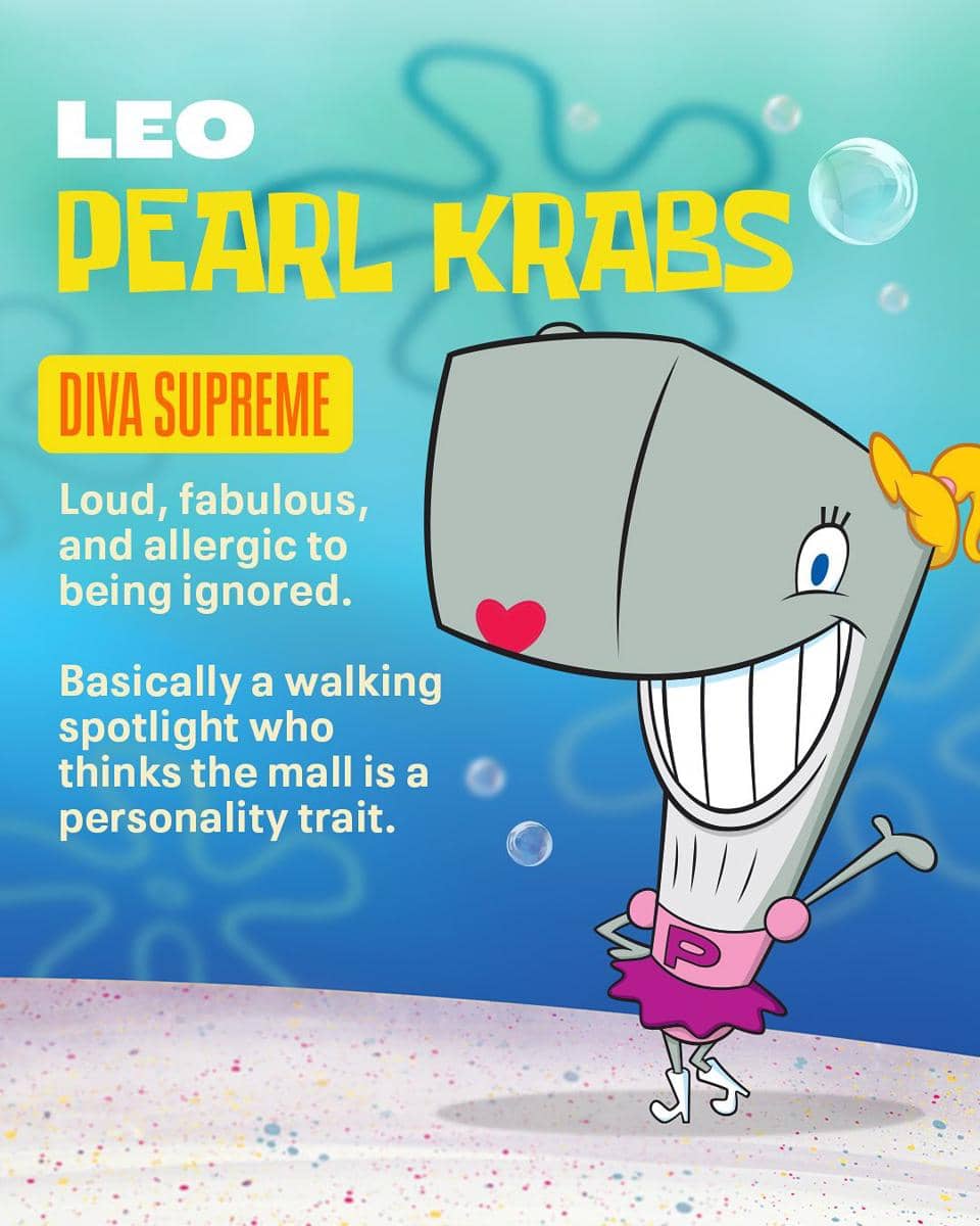 zodiak karakter spongebob