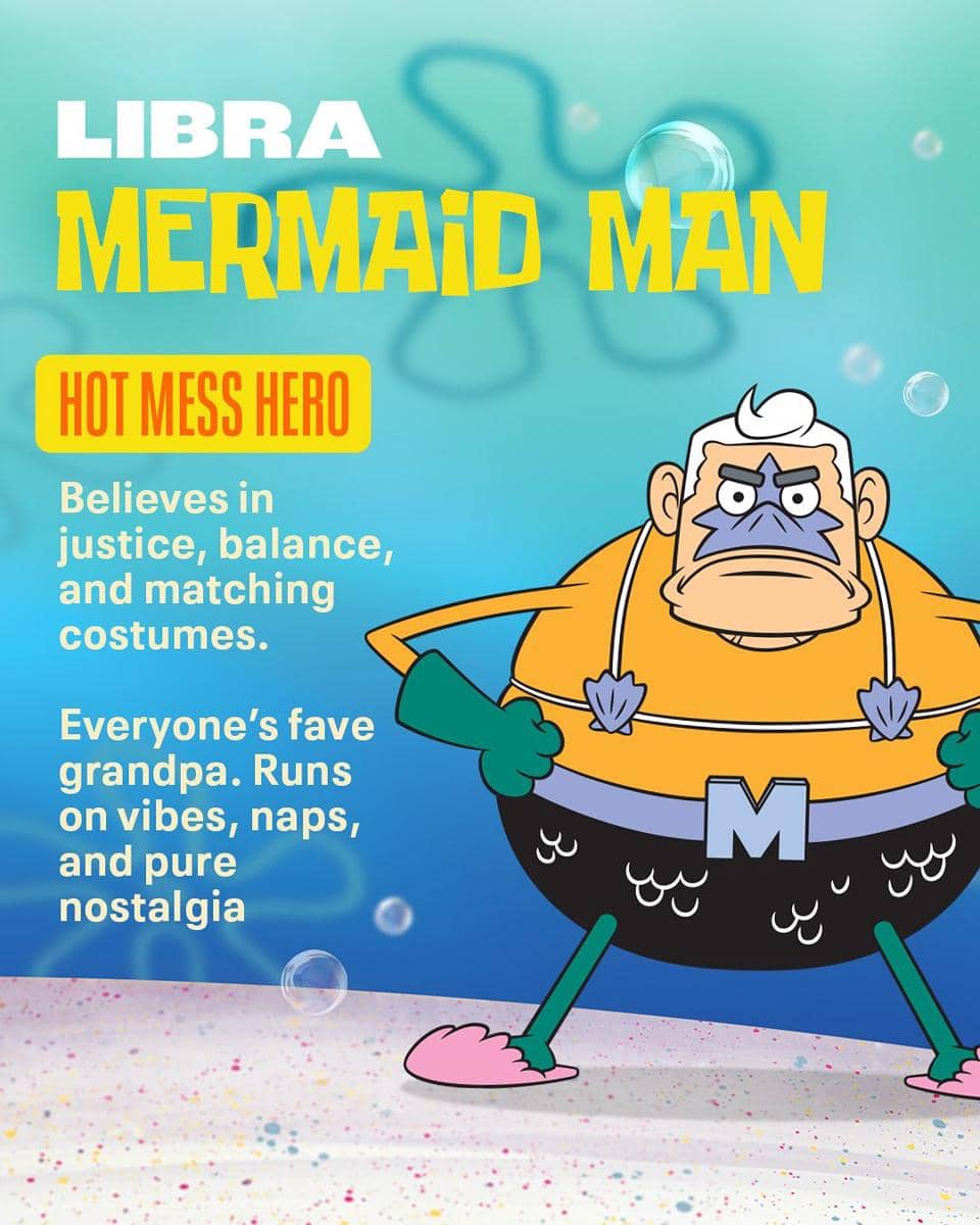 zodiak karakter spongebob