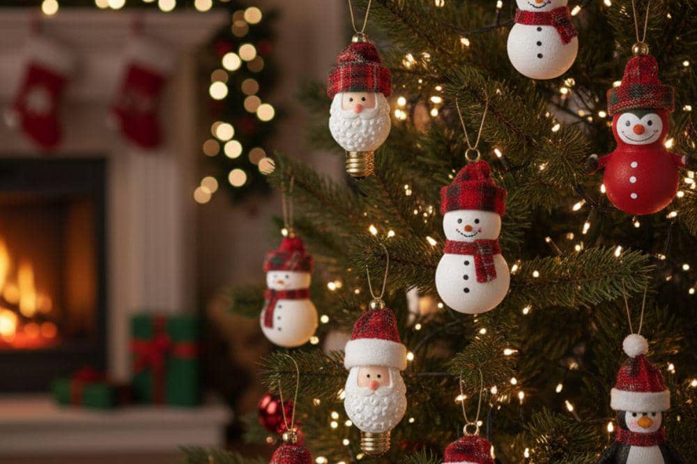 7 Ide Dekorasi Pohon Natal dari Barang Bekas 2