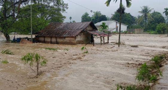 Ilustrasi banjir di Sumatra