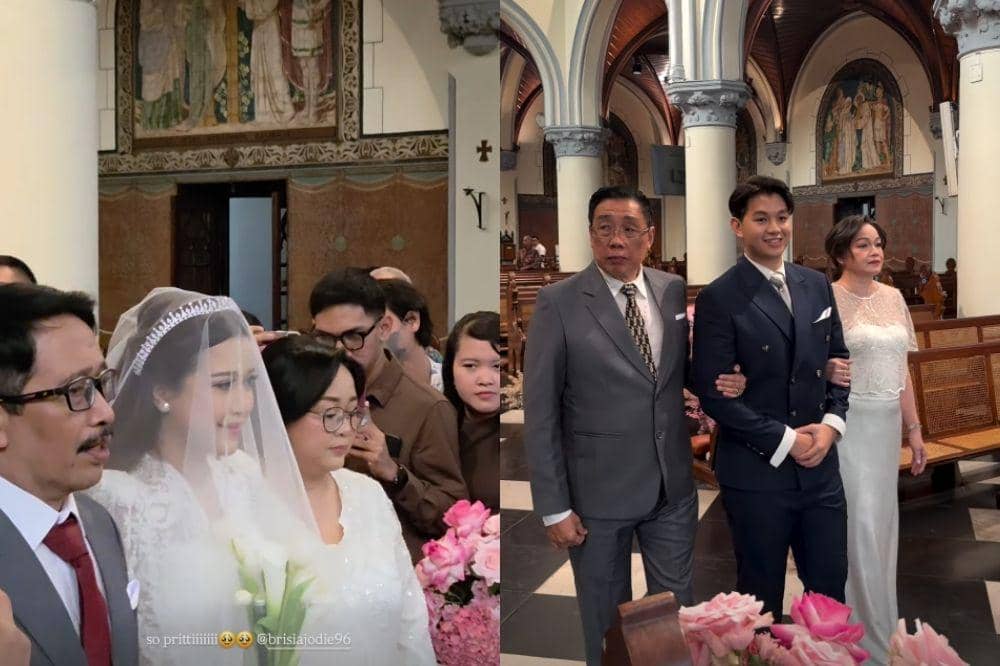 Brisia Jodie dan Jonathan Alden Resmi Menikah di Gereja Katedral