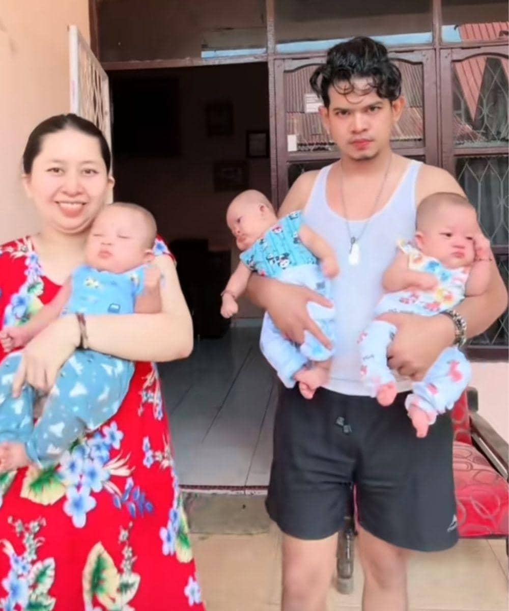 Kisah Haru Ibu Dikaruniai Kembar Tiga setelah 13 Tahun Menanti