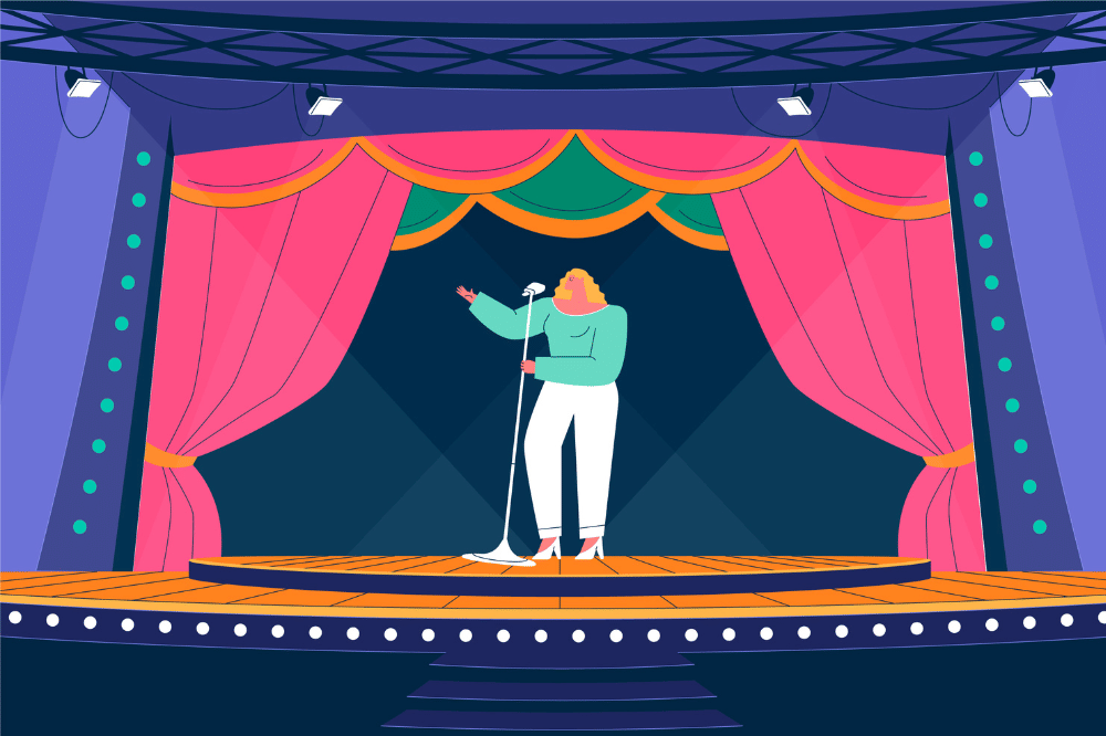 ilustrasi penataan panggung