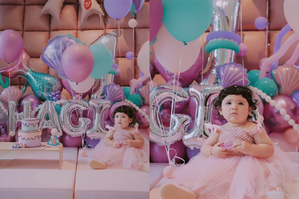 Perayaan ulang tahun Hagia anak Jessica Iskandar dan Vincent Verhaag yang sudah setahun