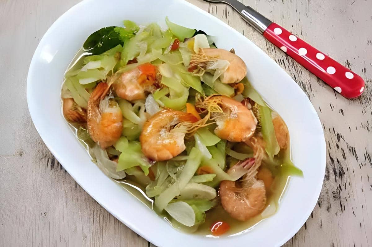 resep labu siam udang