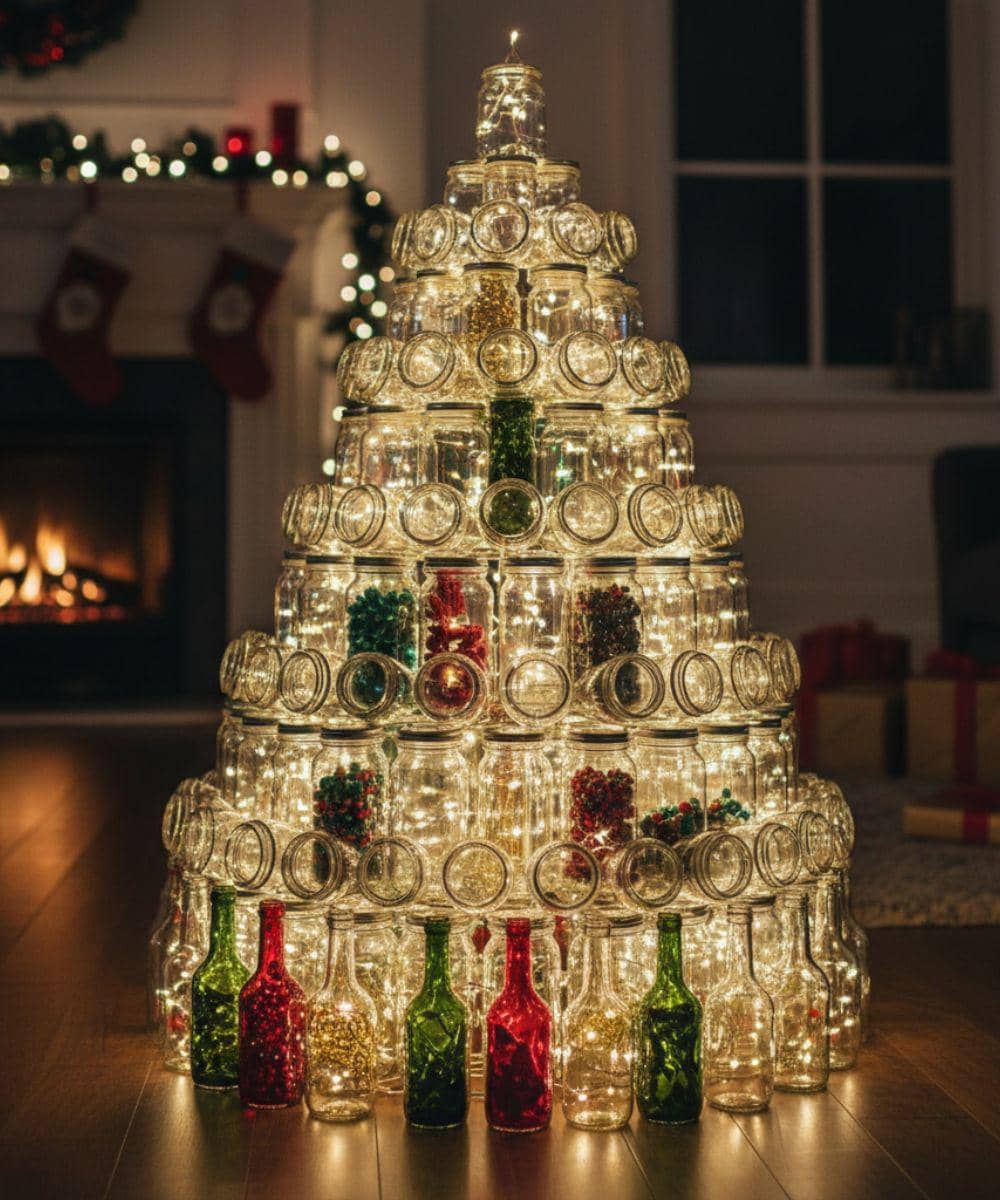 7 Ide Pohon Natal dari Barang Bekas 4