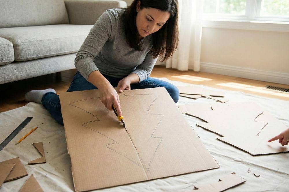 Cara Membuat Pohon Natal dari Kardus