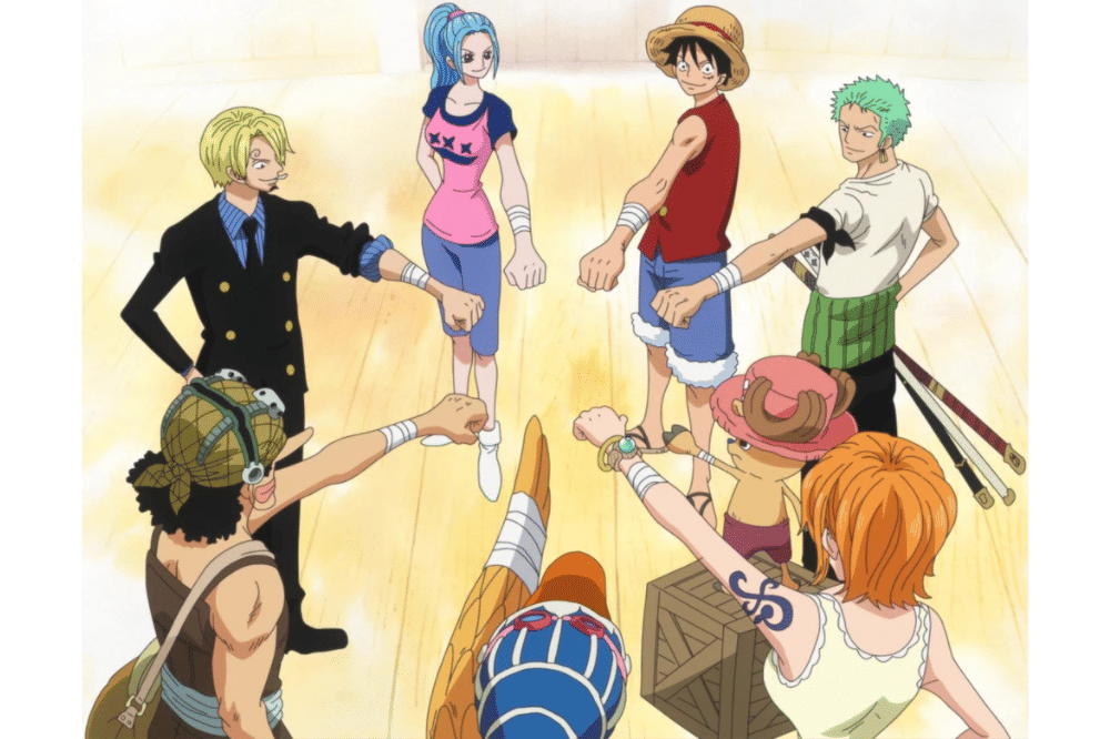 Bajak Laut Topi Jerami dan Vivi di One Piece