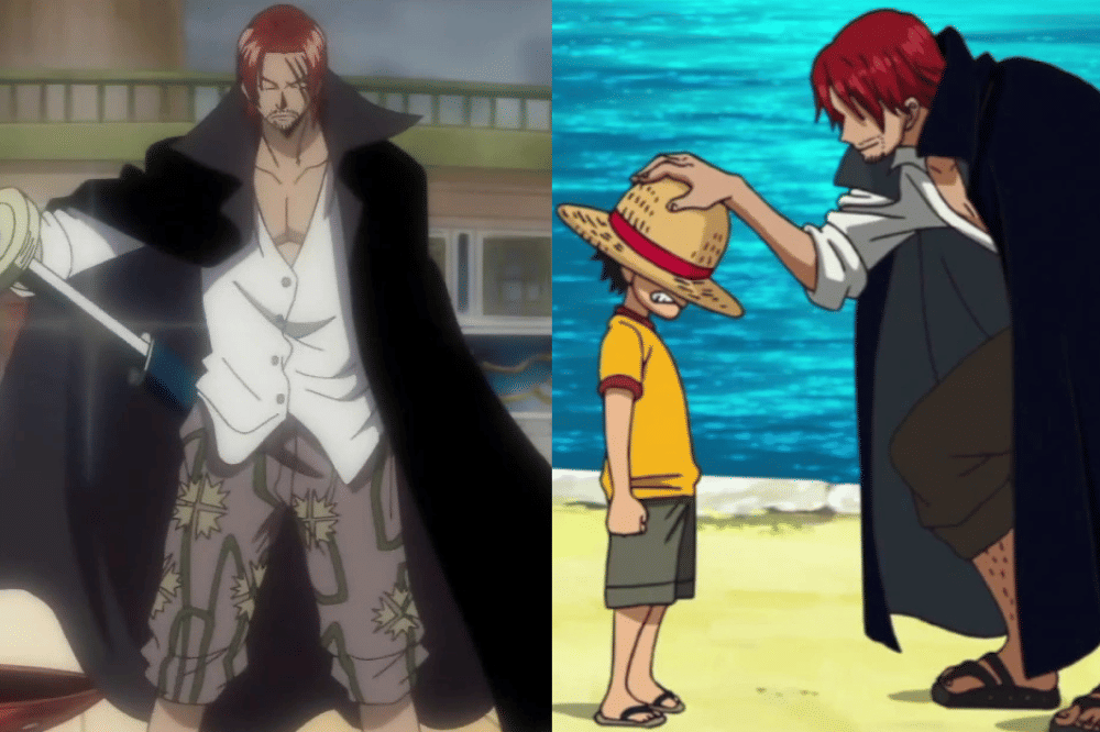 Shanks dan Luffy di One Piece