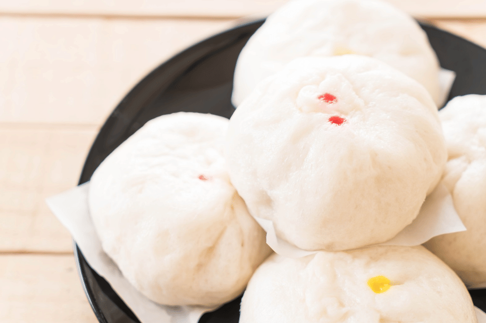 red bean steamed bun atau bakpao kacang merah
