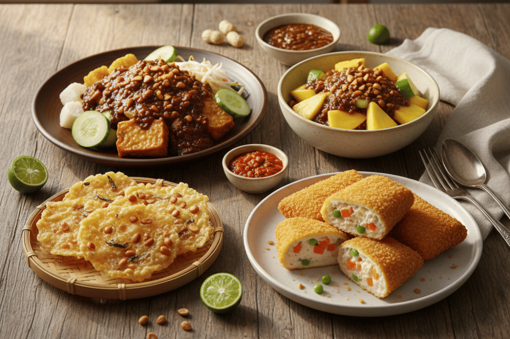 Berbagai makanan Indonesia dari huruf R