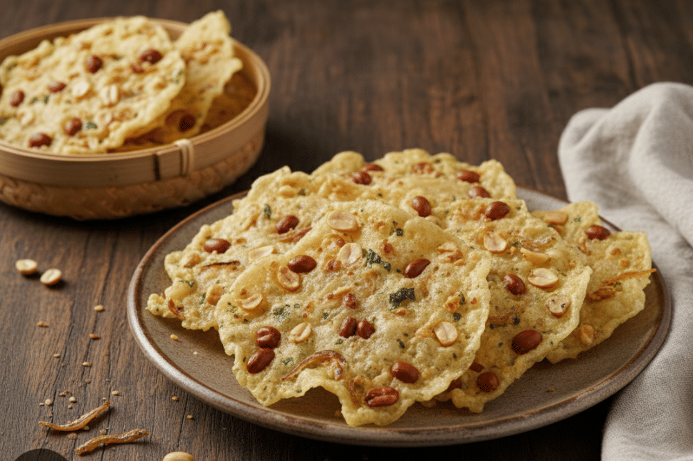 rempeyek kacang dan teri