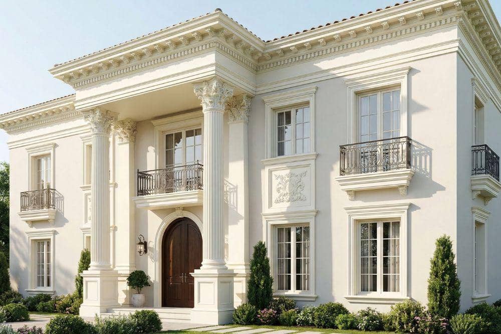 Ide Cat Eksterior Rumah Warna Cloud Dancer