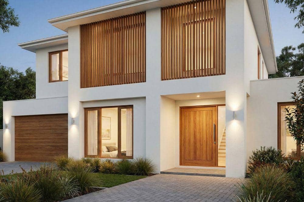 Ide Cat Eksterior Rumah Warna Cloud Dancer