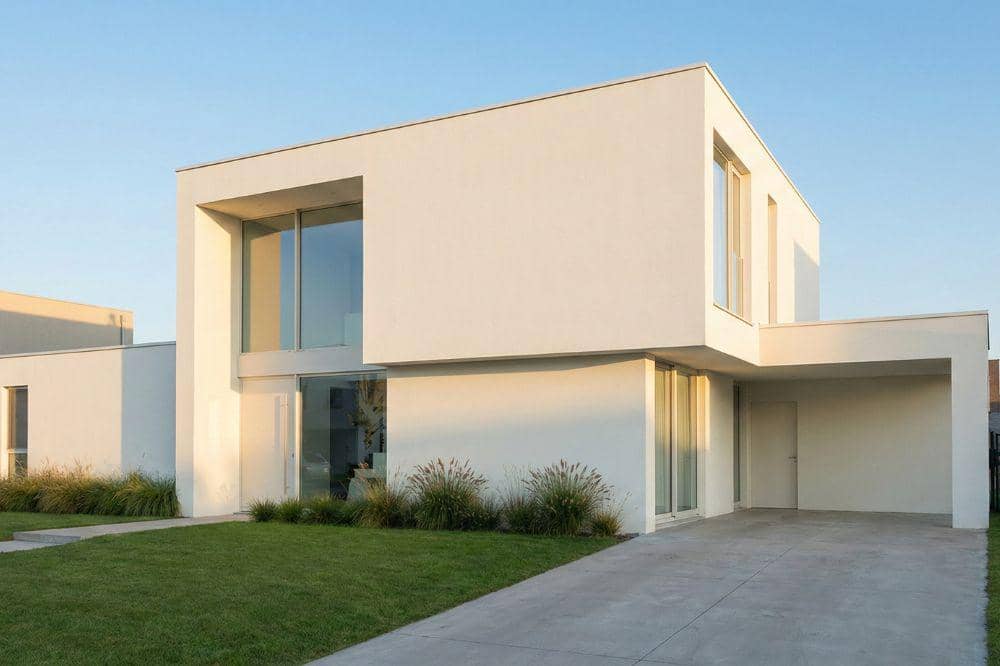 Ide Cat Eksterior Rumah Warna Cloud Dancer