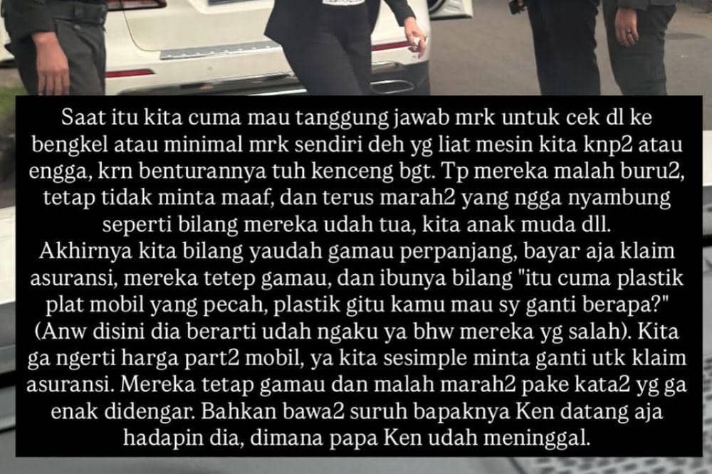 Mobil Ken dan Grat Mengalami Tabrakan, Pelaku Tolak Tanggung Jawab
