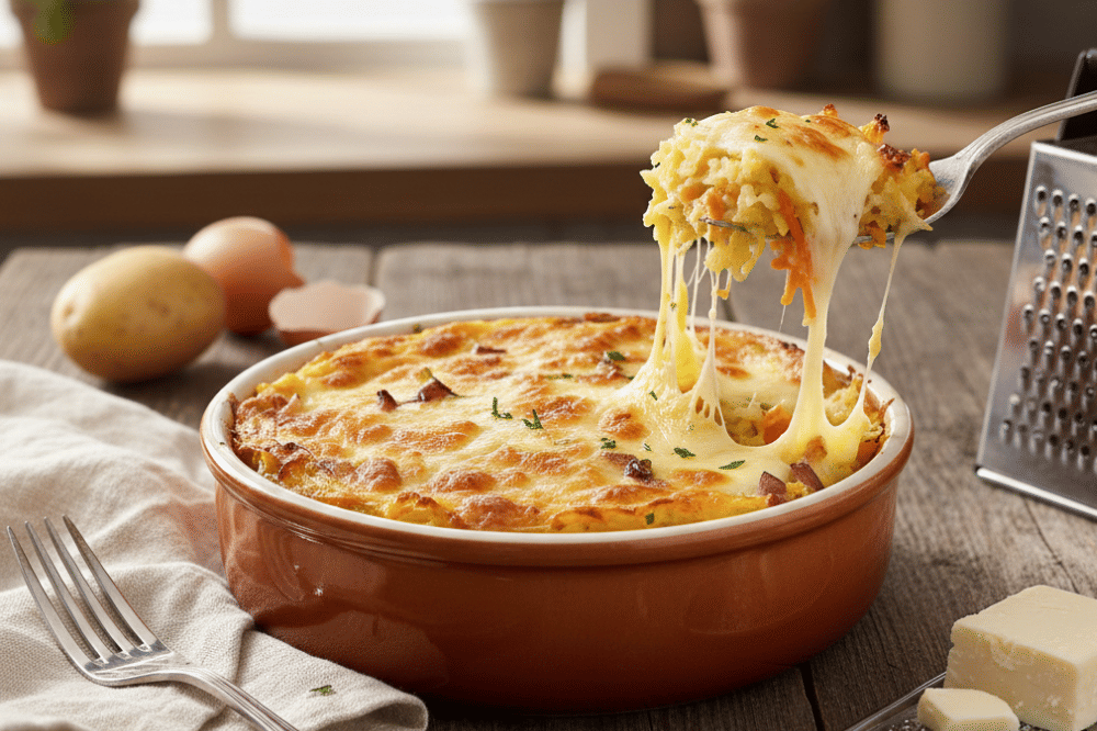 Resep Telur Panggang Kentang Mozarella, Sarapan Praktis untuk Anak